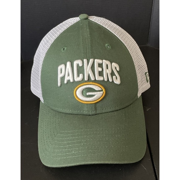 Green Bay Packers Football New Era 39Thirty Hat Cap Trucker Snap Back Adjustable - Picture 1 of 5
